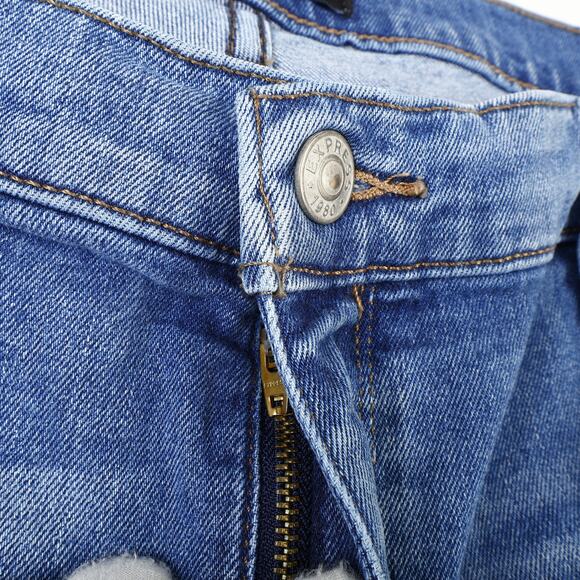 Express Womens Plus 18R Skinny Mid-Rise Medium Wash Denim Blue Jeans - Picture 7 of 12